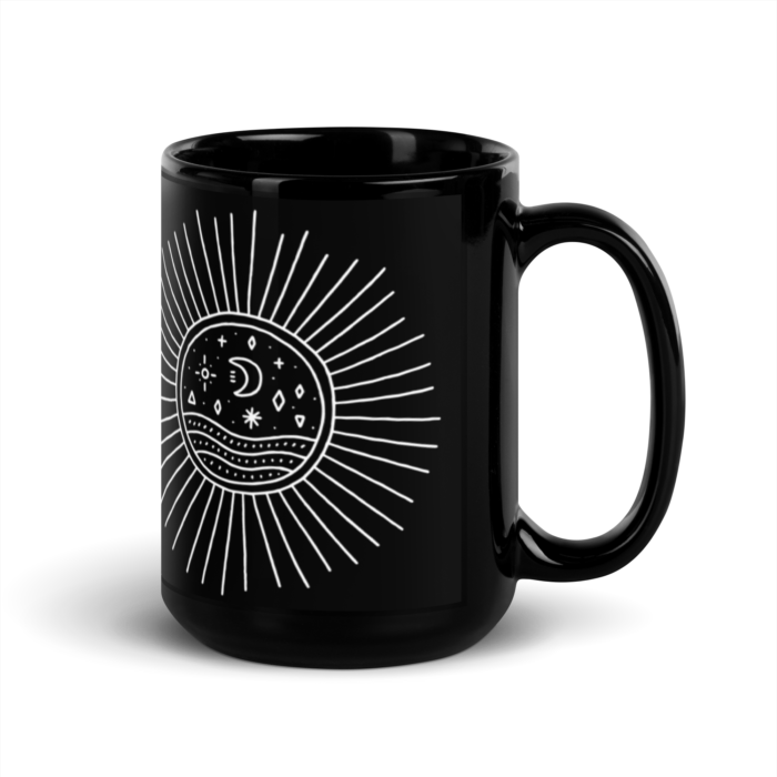 black glossy mug black 15oz handle on right 630ae3be6c57e
