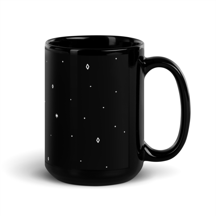 stardust | 15oz black glossy mug right