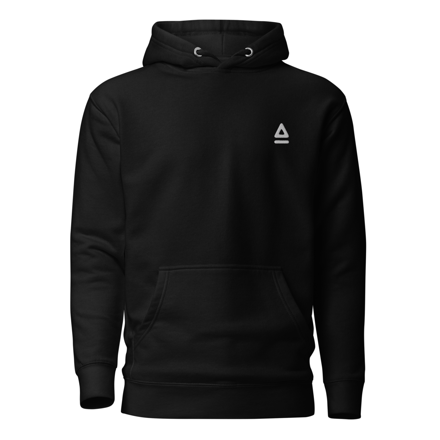 unisex premium hoodie black front 64c5366cd6081